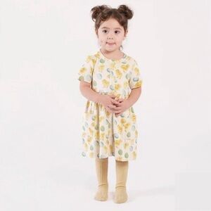 Kate Quinn Chicks and Eggs Print Short Sleeve Dress with Matching Leggings